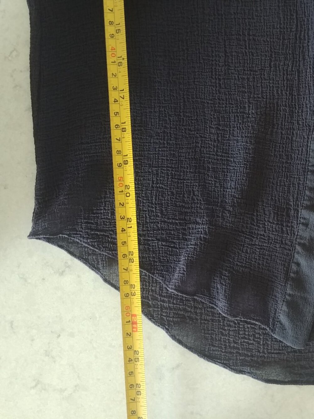 T by Alexander Wang 100% silk semi sheer black button down shirt top Small - Picture 12 of 16